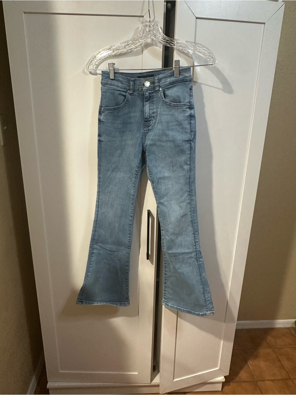 Sz 12 Guess Girls Flare Light Blue Jeans